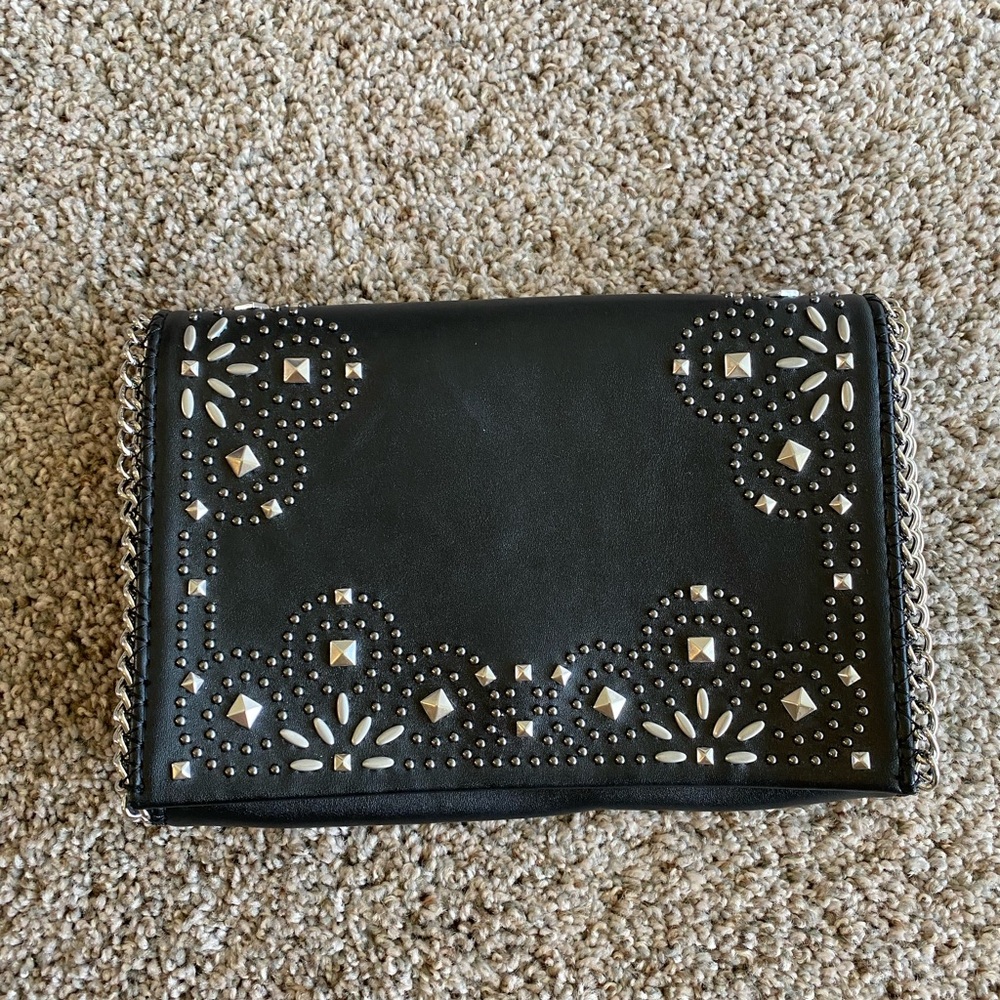 Black clutch bag